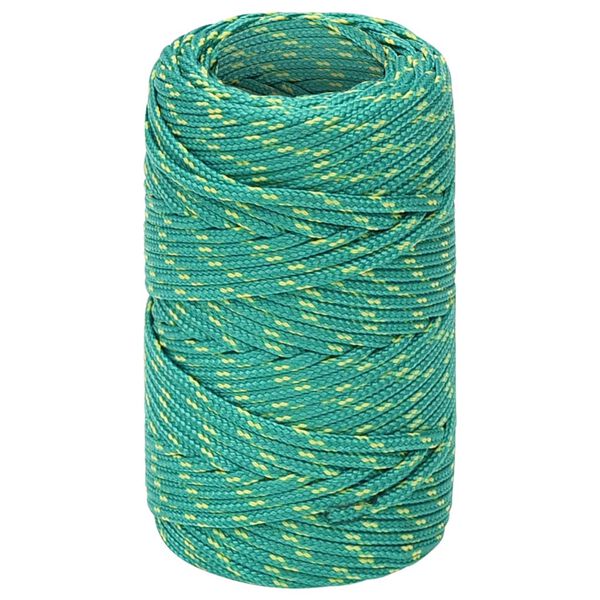 vidaXL Corda de barco 2 mm 250 m polipropileno verde
