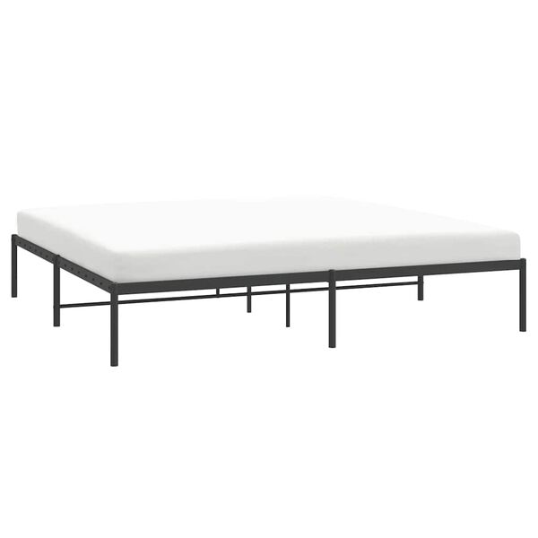 vidaXL Estrutura de cama 200x200 cm metal preto