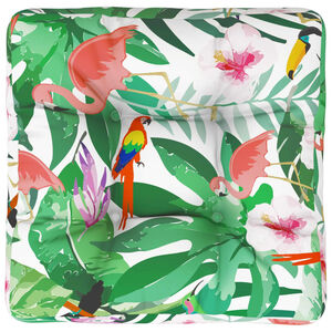 vidaXL Almofad&atilde;o para sof&aacute; de paletes 50x50x12 cm tecido multicolorido