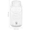 vidaXL Dispensadores de bebidas 2 pcs 3800 ml vidro