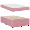 vidaXL Estrutura da Cama com colch&atilde;o Rosa 120 x 200 cm tecido