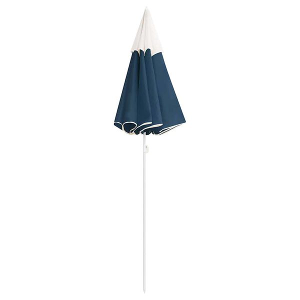 vidaXL Guarda-sol de jardim com poste de a&ccedil;o 180 cm azul