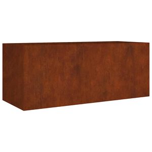 vidaXL Canteiro elevado de jardim 200x80x80 cm a&ccedil;o corten