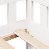 vidaXL Sof&aacute;-cama c/ gavetas 90x190 cm madeira de pinho maci&ccedil;a branco