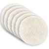 vidaXL Capa almofada 6 pcs HEERLEN Branco &Oslash; 50 cm Fleece PV