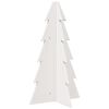 vidaXL &Aacute;rvore Natal decorativa 69,5 cm madeira de pinho maci&ccedil;a branco