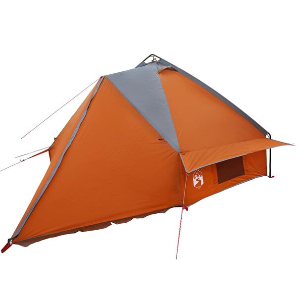 vidaXL Tenda Teepee com telhado Cinza e Laranja 490 x 410 x 210 cm