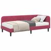 vidaXL Estrutura de Cama de Canto Vinho Vermelho 100 x 200 cm Veludo