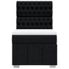 vidaXL Cama com molas/colch&atilde;o 100x200 cm tecido preto