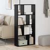 vidaXL Gabinete de Livros Carvalho Preto 70 x 20 x 102.5 cm