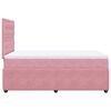 vidaXL Cama boxspring com colch&atilde;o 120x200 cm veludo rosa