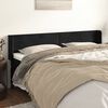 vidaXL Cabeceira de cama c/ abas veludo 163x16x78/88 cm preto