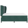 vidaXL Cama Box com colch&atilde;o Verde Escuro 200 x 200 cm Poli&eacute;ster