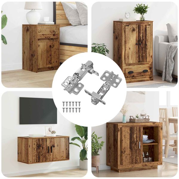 vidaXL Dobradi&ccedil;a 2 pcs N&iacute;quel 139 x 64,1 x 10 mm Ferro