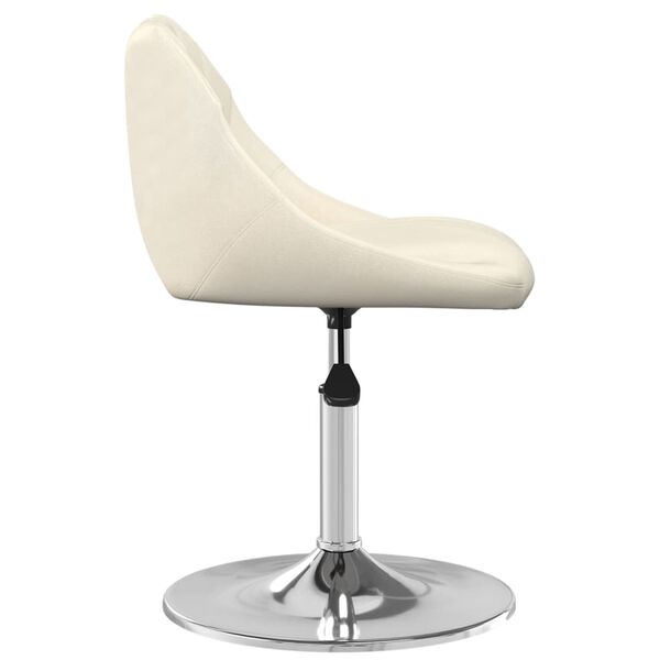 vidaXL Banco de bar veludo cor creme