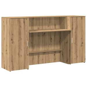 vidaXL Balc&atilde;o de recep&ccedil;&atilde;o 180x50x103,5 cm madeira carvalho artisiano