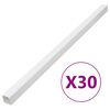 vidaXL Calhas para cabos 40x25 mm 30 m PVC