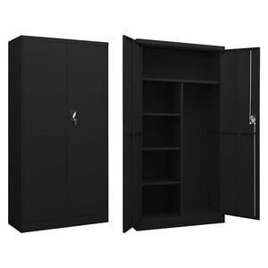vidaXL Cacifo 90x40x180 cm a&ccedil;o preto