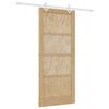 vidaXL Porta Deslizante Natural e Branco 86 x 198,5 cm