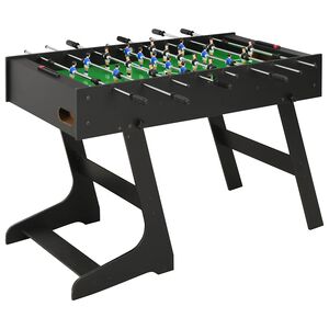 vidaXL Mesa de matraquilhos dobr&aacute;vel 121x61x80 cm preto