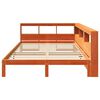 vidaXL Cama com estante sem colch&atilde;o 140x190 cm pinho maci&ccedil;o