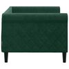 vidaXL Sof&aacute;-cama 80x200 cm veludo verde-escuro