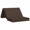 vidaXL Sof&aacute; Cama Dobr&aacute;vel 100 x 67 x 45 cm Cinzento-acastanhado