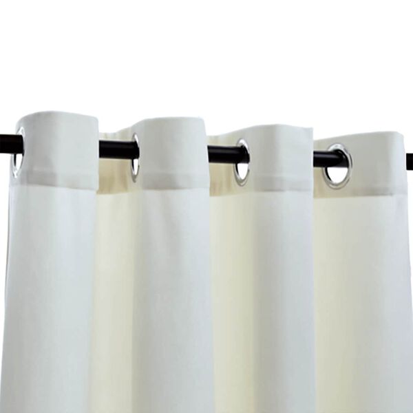 vidaXL Cortinas blackout com argolas 2 pcs 140x245 cm veludo creme