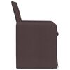 vidaXL Cadeiras de Jantar 2 pcs Castanho escuro 57 x 67 x 95 cm tecido
