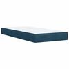 vidaXL Cama boxspring com colch&atilde;o 100x200 cm veludo azul