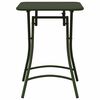 vidaXL Mesa de esplanada Verde Escuro 55 x 55 x 72,5 cm