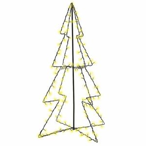 vidaXL &Aacute;rvore de Natal em cone 160 LEDs 78x120 cm interior e exterior