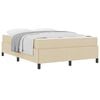 vidaXL Cama Box Creme 140 x 190 cm tecido