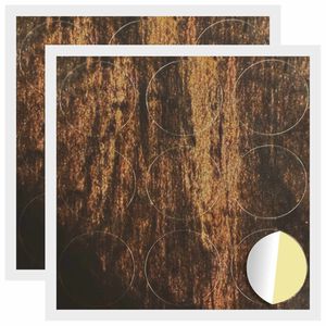 vidaXL Capa de Parafuso Autoadesiva 2 pcs Madeira antiga &Oslash; 20 x 0,5 mm