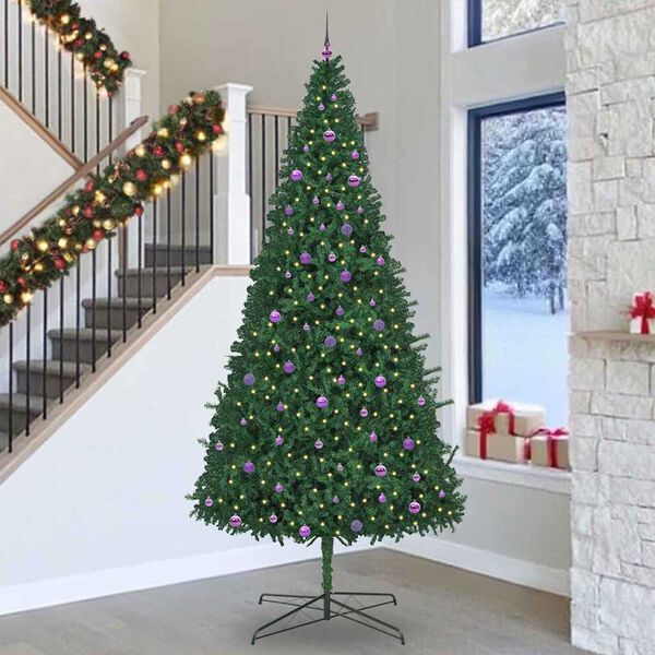vidaXL &Aacute;rvore de Natal com luzes decorativas de corda Verde 400 cm PVC