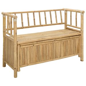 vidaXL Banco de Armazenamento para Jardim 110 x 47 x 80 cm Bambu
