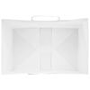 vidaXL Sacos de papel 250 unid com al&ccedil;as branco 32x22x24 cm