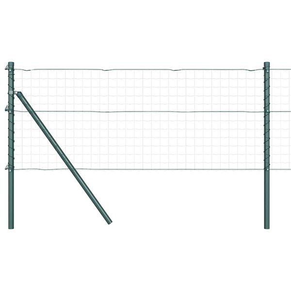 vidaXL Poste de Cerca Outros 26 pcs Verde 3,2 x 3,2 x 120 cm Aço