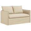 vidaXL Sof&aacute; Creme 136 x 82 x 85 cm tecido