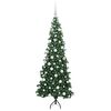 vidaXL &Aacute;rvore de Natal artificial de canto Verde 180 cm PVC e Metal