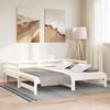 vidaXL Estrutura sof&aacute;-cama de puxar sem colch&atilde;o 80x200 cm branco