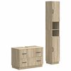 vidaXL Conjunto de Arm&aacute;rio de Banheiro com 2 Pe&ccedil;as HOORN