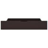 vidaXL Cama com 2 gavetas 100x200 cm pinho maci&ccedil;o castanho-escuro