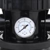 vidaXL Filtro de areia para piscina com pr&eacute;-filtro preto