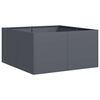 vidaXL Vaso/floreira 80x80x40 cm a&ccedil;o laminado a frio antracite