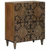 vidaXL Buffet Castanho 60 x 33,5 x 75 cm Madeira de manga maci&ccedil;a