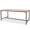 vidaXL Mesa de jantar em madeira de freixo 180x90x76 cm