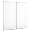 vidaXL Quadro branco magn&eacute;tico dobr&aacute;vel 100x100x1,7 cm alum&iacute;nio