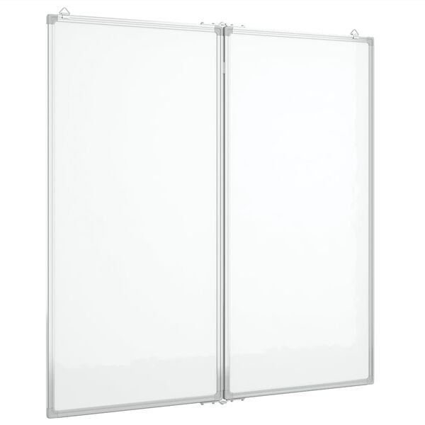 vidaXL Quadro branco magn&eacute;tico dobr&aacute;vel 100x100x1,7 cm alum&iacute;nio