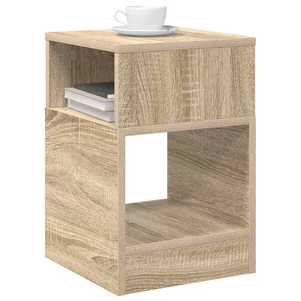 vidaXL Mesa de apoio 2 pcs Carvalho Sonoma 30,5 x 30 x 45 cm